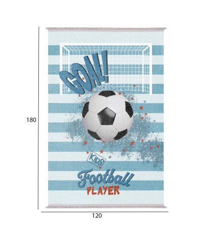 ΠΑΙΔΙΚΟ ΧΑΛΙ ΜΕ ΚΡΟΣΙΑ GOAL ΜΠΛΕ HM7679.21 120Χ180 εκ.