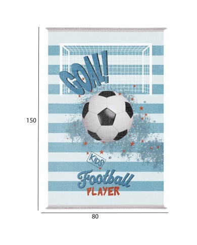 ΠΑΙΔΙΚΟ ΧΑΛΙ ΜΕ ΚΡΟΣΙΑ GOAL ΜΠΛΕ HM7678.21 80Χ150 εκ.