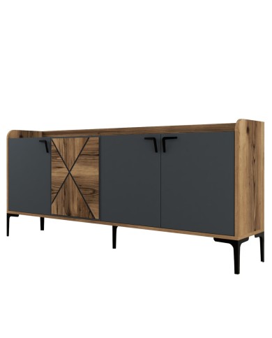 ΜΠΟΥΦΕΣ ΜΕΛΑΜΙΝΗΣ ΚΑΡΥΔΙ ΚΑΙ ΑΝΘΡΑΚΙ 180x35x78Yεκ. HM9433.01