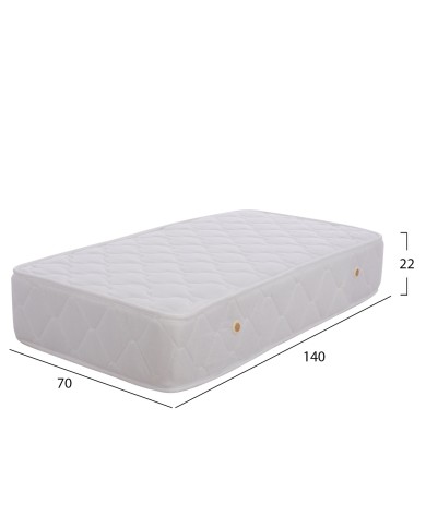 ΣΤΡΩΜΑ BABYCLOUD HM664.01 BONELL SPRING 70X140 ΛΕΥΚΟ