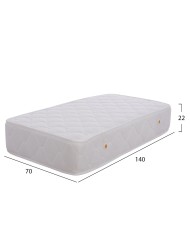 ΣΤΡΩΜΑ BABYCLOUD HM664.01 BONELL SPRING 70X140 ΛΕΥΚΟ