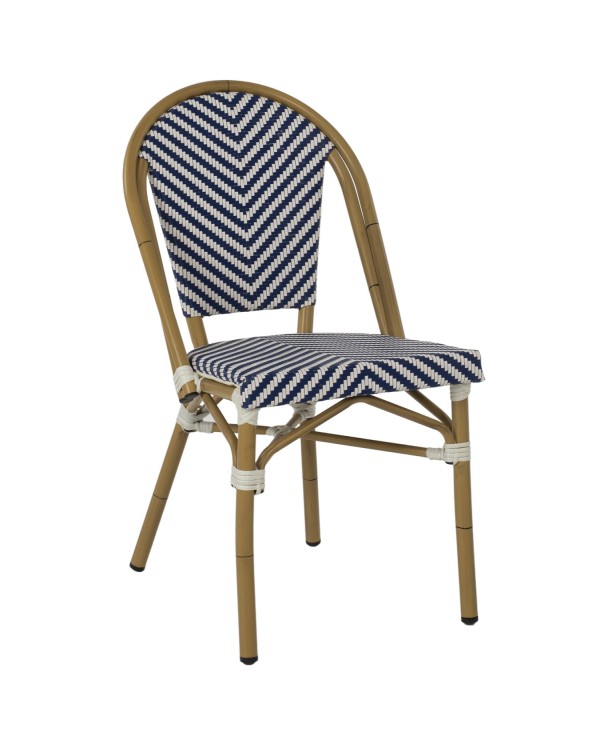 ΚΑΡΕΚΛΑ BAMBOO LOOK ΜΑΥΡΟ-ΛΕΥΚΟ HM5860.01 46x56x88Y εκ.