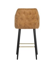ΣΚΑΜΠΟ BAR ΕΠΑΓΓΕΛΜΑΤΙΚΟ ALONZO HM9281.43 ΚΑΦΕ PU ΞΥΛΙΝΟ 50x62x108,5Υεκ.