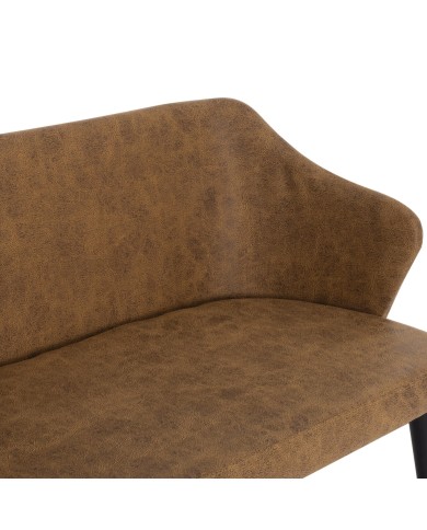 ΚΑΝΑΠΕΣ 2-ΘΕΣΙΟΣ ΕΠΑΓΓΕΛ. CARLOS HM9273.19 ΧΡΥΣΟ Τ.NUBUCK-ΞΥΛΙΝΑ ΠΟΔΙΑ 119x60x84Υεκ.