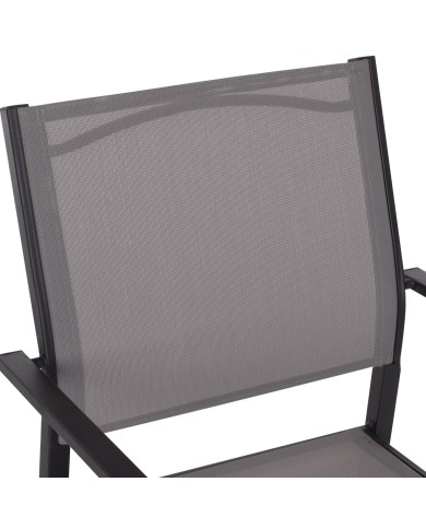 ΠΟΛΥΘΡΟΝΑ ΜΕΤΑΛΛΙΚΗ NEDAN ΓΚΡΙ ΜΕ TEXTLINE ΓΚΡΙ HM5876.02 54X54X86Υεκ.