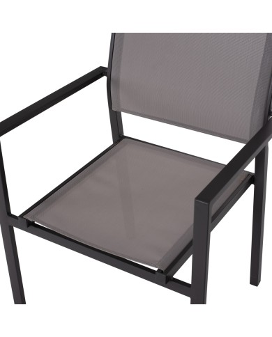 ΠΟΛΥΘΡΟΝΑ ΜΕΤΑΛΛΙΚΗ NEDAN ΓΚΡΙ ΜΕ TEXTLINE ΓΚΡΙ HM5876.02 54X54X86Υεκ.