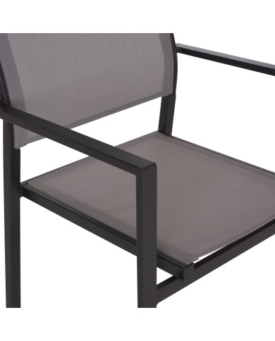 ΠΟΛΥΘΡΟΝΑ ΜΕΤΑΛΛΙΚΗ NEDAN ΓΚΡΙ ΜΕ TEXTLINE ΓΚΡΙ HM5876.02 54X54X86Υεκ.