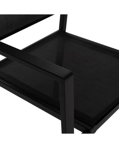 ΠΟΛΥΘΡΟΝΑ ΜΕΤΑΛΛΙΚH NEDAN ΜΑΥΡΗ ΜΕ TEXTLINE ΜΑΥΡΟ HM5876.01 54X54X86Υεκ.
