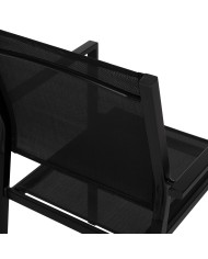 ΠΟΛΥΘΡΟΝΑ ΜΕΤΑΛΛΙΚH NEDAN ΜΑΥΡΗ ΜΕ TEXTLINE ΜΑΥΡΟ HM5876.01 54X54X86Υεκ.