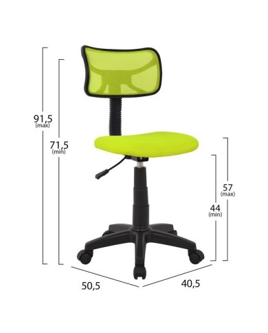 ΚΑΡΕΚΛΑ ΓΡΑΦΕΙΟΥ AKHILA HM1026.03 ΛΑΧΑΝΙ ΥΦΑΣΜΑ MESH 40,5x50,5x91,5 εκ.