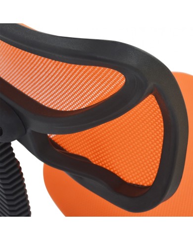 ΚΑΡΕΚΛΑ ΓΡΑΦΕΙΟΥ AKHILA HM1026.02 ΠΟΡΤΟΚΑΛΙ ΥΦΑΣΜΑ MESH 40,5x50,5x91,5 εκ.