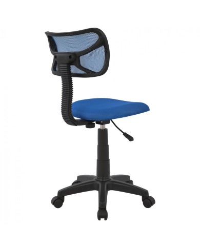 ΚΑΡΕΚΛΑ ΓΡΑΦΕΙΟΥ AKHILA HM1026.06 ΜΠΛΕ ΥΦΑΣΜΑ MESH 40,5x50,5x91,5 εκ.