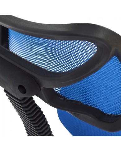 ΚΑΡΕΚΛΑ ΓΡΑΦΕΙΟΥ AKHILA HM1026.06 ΜΠΛΕ ΥΦΑΣΜΑ MESH 40,5x50,5x91,5 εκ.