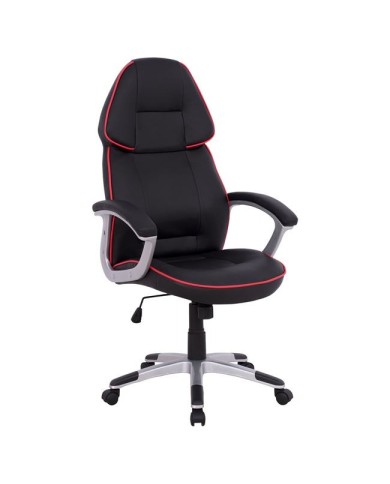 ΚΑΡΕΚΛΑ ΓΡΑΦΕΙΟΥ GAMING ARIS HM1007 BUCKET ΜΑΥΡΟ PU - ΚΟΚΚΙΝΗ ΡΙΓΑ 69x68x(119-127) εκ.