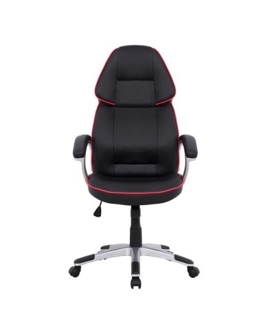 ΚΑΡΕΚΛΑ ΓΡΑΦΕΙΟΥ GAMING ARIS HM1007 BUCKET ΜΑΥΡΟ PU - ΚΟΚΚΙΝΗ ΡΙΓΑ 69x68x(119-127) εκ.