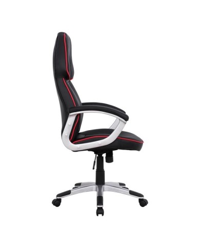 ΚΑΡΕΚΛΑ ΓΡΑΦΕΙΟΥ GAMING ARIS HM1007 BUCKET ΜΑΥΡΟ PU - ΚΟΚΚΙΝΗ ΡΙΓΑ 69x68x(119-127) εκ.