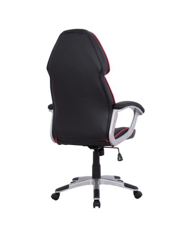 ΚΑΡΕΚΛΑ ΓΡΑΦΕΙΟΥ GAMING ARIS HM1007 BUCKET ΜΑΥΡΟ PU - ΚΟΚΚΙΝΗ ΡΙΓΑ 69x68x(119-127) εκ.