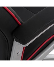 ΚΑΡΕΚΛΑ ΓΡΑΦΕΙΟΥ GAMING ARIS HM1007 BUCKET ΜΑΥΡΟ PU - ΚΟΚΚΙΝΗ ΡΙΓΑ 69x68x(119-127) εκ.