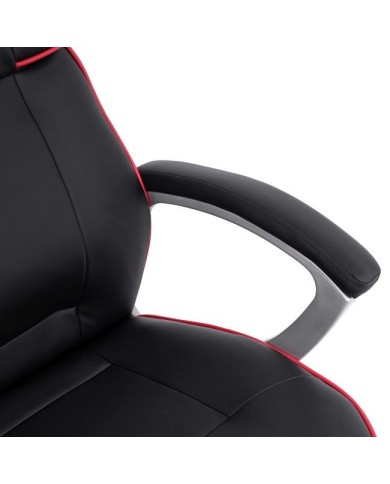 ΚΑΡΕΚΛΑ ΓΡΑΦΕΙΟΥ GAMING ARIS HM1007 BUCKET ΜΑΥΡΟ PU - ΚΟΚΚΙΝΗ ΡΙΓΑ 69x68x(119-127) εκ.