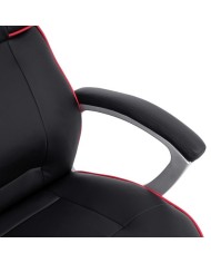 ΚΑΡΕΚΛΑ ΓΡΑΦΕΙΟΥ GAMING ARIS HM1007 BUCKET ΜΑΥΡΟ PU - ΚΟΚΚΙΝΗ ΡΙΓΑ 69x68x(119-127) εκ.