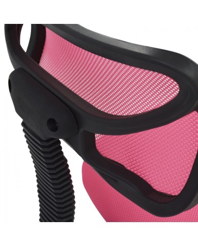 ΚΑΡΕΚΛΑ ΓΡΑΦΕΙΟΥ AKHILA HM1026.05 ΡΟΖ ΥΦΑΣΜΑ MESH 40,5x50,5x91,5 εκ.