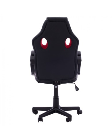 ΚΑΡΕΚΛΑ ΓΡΑΦΕΙΟΥ GAMING BUCKET HM1041.01 ΜΑΥΡΟPU+ΚΟΚΚΙΝΟ MESH 60x62x117 εκ.