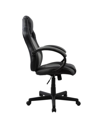 ΚΑΡΕΚΛΑ ΓΡΑΦΕΙΟΥ GAMING BUCKET HM1041.02 BUCKET ΜΑΥΡΟ PU+ΓΚΡΙ MESH  60x62x121-111 εκ.