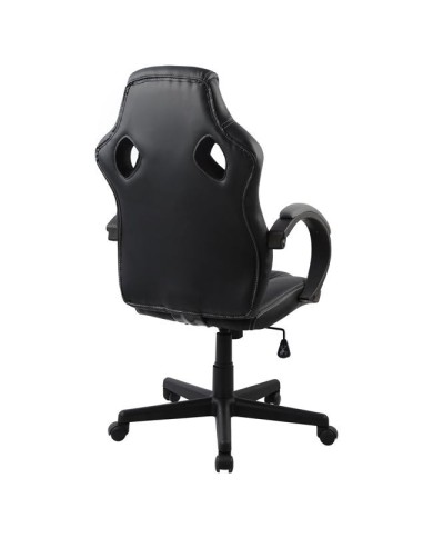 ΚΑΡΕΚΛΑ ΓΡΑΦΕΙΟΥ GAMING BUCKET HM1041.02 BUCKET ΜΑΥΡΟ PU+ΓΚΡΙ MESH  60x62x121-111 εκ.
