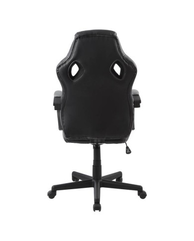 ΚΑΡΕΚΛΑ ΓΡΑΦΕΙΟΥ GAMING BUCKET HM1041.02 BUCKET ΜΑΥΡΟ PU+ΓΚΡΙ MESH  60x62x121-111 εκ.