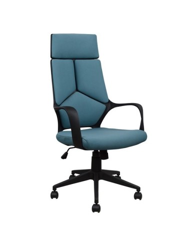 ΚΑΡΕΚΛΑ ΓΡΑΦΕΙΟΥ ANIVIA HM1054.06 ΓΚΡΙ ΣΙΕΛ & ΠΟΔΙ ΜΑΥΡΟ 64x61x126 εκ.
