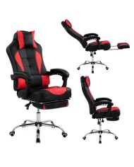 ΠΟΛΥΘΡΟΝΑ GAMING HM1055.01 SYNCHRO ΜΑΥΡΟ & ΚΟΚΚΙΝΟ PU 62x77x118 εκ.