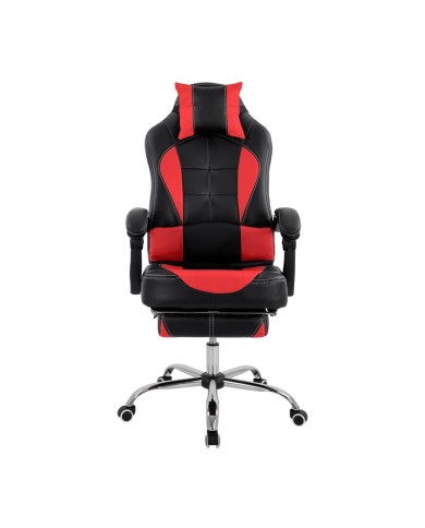 ΠΟΛΥΘΡΟΝΑ GAMING HM1055.01 SYNCHRO ΜΑΥΡΟ & ΚΟΚΚΙΝΟ PU 62x77x118 εκ.