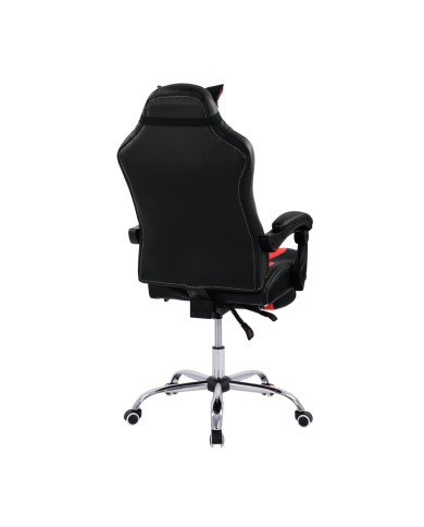 ΠΟΛΥΘΡΟΝΑ GAMING HM1055.01 SYNCHRO ΜΑΥΡΟ & ΚΟΚΚΙΝΟ PU 62x77x118 εκ.