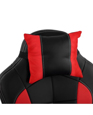 ΠΟΛΥΘΡΟΝΑ GAMING HM1055.01 SYNCHRO ΜΑΥΡΟ & ΚΟΚΚΙΝΟ PU 62x77x118 εκ.