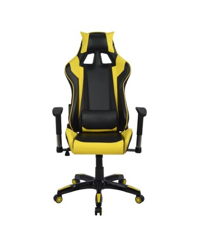 ΠΟΛΥΘΡΟΝΑ GAMING ZAYN HM1056.11 ΜΑΥΡΟ-ΚΙΤΡΙΝΟ PU 67x70x134 εκ.