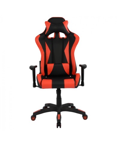 ΚΑΡΕΚΛΑ ΓΡΑΦΕΙΟΥ GAMING HM1062.01 SPEED ΜΑΥΡΟ ΚΟΚΚΙΝΟ PU 68,5 x 71,5 x 133,5 εκ.