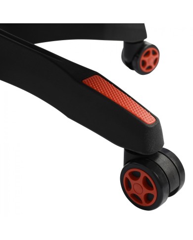 ΚΑΡΕΚΛΑ ΓΡΑΦΕΙΟΥ GAMING HM1062.01 SPEED ΜΑΥΡΟ ΚΟΚΚΙΝΟ PU 68,5 x 71,5 x 133,5 εκ.