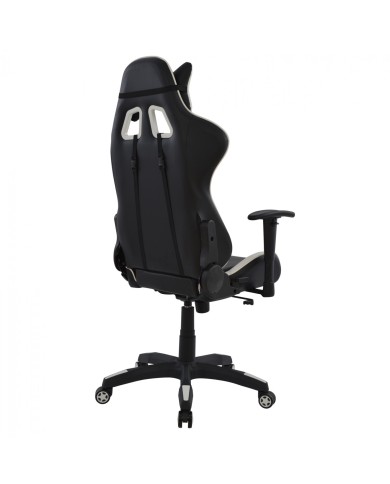 ΚΑΡΕΚΛΑ ΓΡΑΦΕΙΟΥ GAMING HM1062.04 SPEED ΜΑΥΡΟ ΛΕΥΚΟ PU 68,5x71,5x133,5 cm