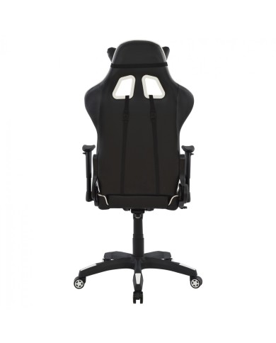 ΚΑΡΕΚΛΑ ΓΡΑΦΕΙΟΥ GAMING HM1062.04 SPEED ΜΑΥΡΟ ΛΕΥΚΟ PU 68,5x71,5x133,5 cm