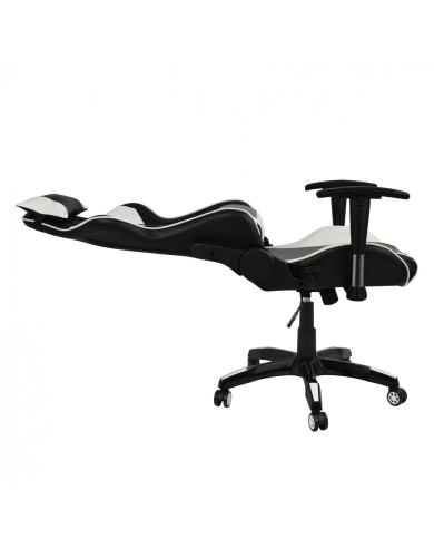 ΠΟΛΥΘΡΟΝΑ GAMING ZAYN HM1056.04 ΜΑΥΡΟ-ΛΕΥΚΟ PU 67x70x134 cm
