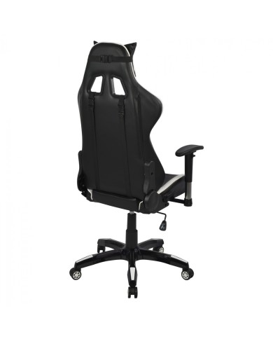 ΠΟΛΥΘΡΟΝΑ GAMING ZAYN HM1056.04 ΜΑΥΡΟ-ΛΕΥΚΟ PU 67x70x134 cm