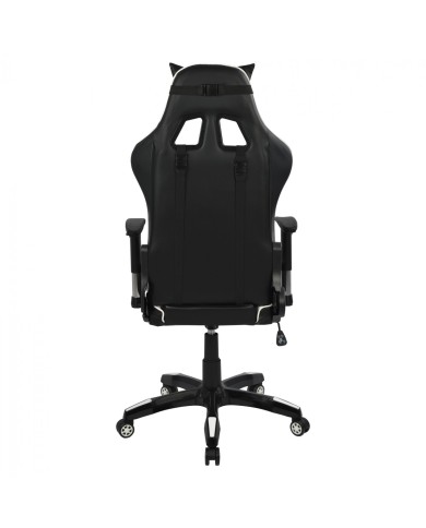 ΠΟΛΥΘΡΟΝΑ GAMING ZAYN HM1056.04 ΜΑΥΡΟ-ΛΕΥΚΟ PU 67x70x134 cm