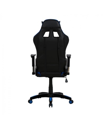 ΠΟΛΥΘΡΟΝΑ ΓΡΑΦΕΙΟΥ GAMING ZAYN HM1056.08 ΜΑΥΡΟ-ΜΠΛΕ PU 67x70x134 cm