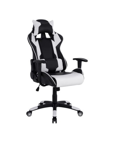 ΠΟΛΥΘΡΟΝΑ GAMING DARIUS HM1072.04 ΜΑΥΡΗ-ΛΕΥΚΗ 66,5x70x(122-129) cm