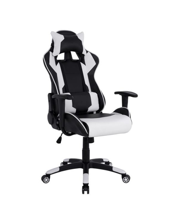 ΠΟΛΥΘΡΟΝΑ GAMING DARIUS HM1072.04 ΜΑΥΡΗ-ΛΕΥΚΗ 66,5x70x(122-129) cm
