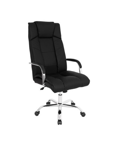 ΚΑΡΕΚΛΑ ΓΡΑΦΕΙΟΥ PAISLEY HM1117 ΜΕ ΜΑΥΡΟ PU 59x71x105 cm.