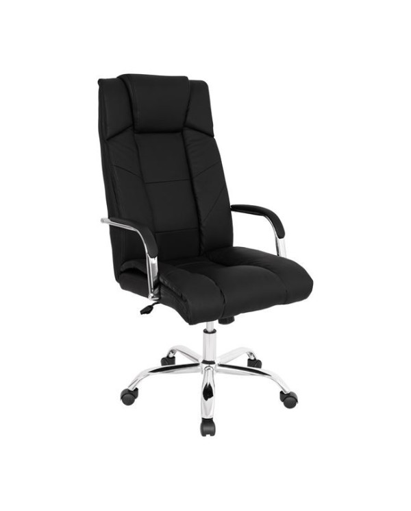 ΚΑΡΕΚΛΑ ΓΡΑΦΕΙΟΥ PAISLEY HM1117 ΜΕ ΜΑΥΡΟ PU 59x71x105 cm.