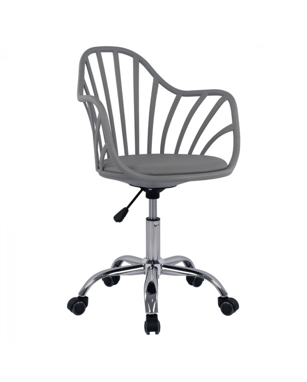 ΚΑΡΕΚΛΑ ΓΡΑΦΕΙΟΥ BECKY HM8457.10 ΣΕ ΓΚΡΙ ΧΡΩΜΑ 57Χ57Χ96 ΕΚ