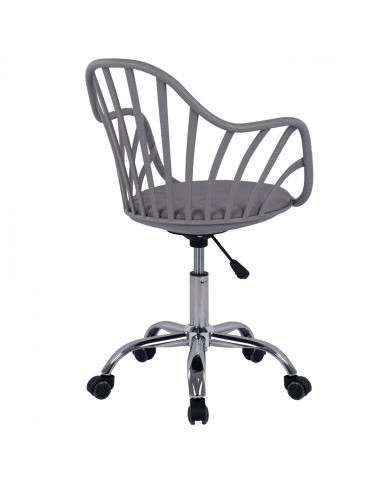 ΚΑΡΕΚΛΑ ΓΡΑΦΕΙΟΥ BECKY HM8457.10 ΣΕ ΓΚΡΙ ΧΡΩΜΑ 57Χ57Χ96 ΕΚ