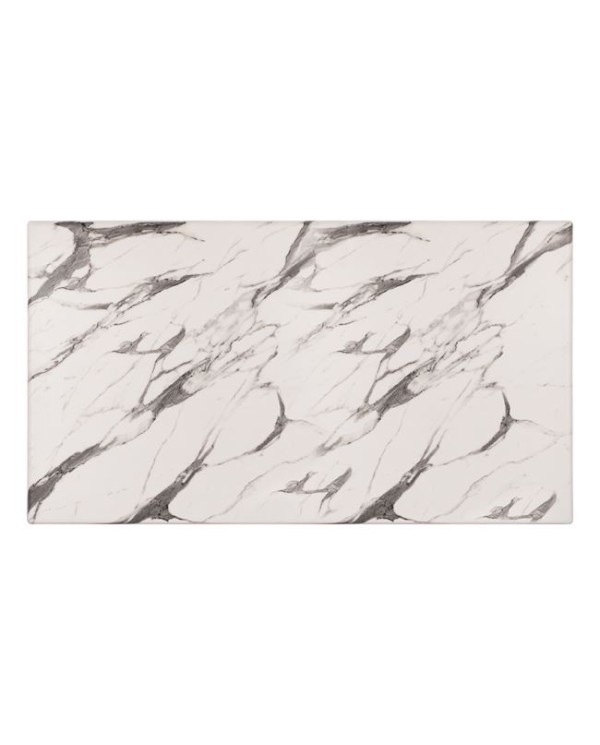 ΕΠΙΦΑΝΕΙΑ ΤΡΑΠΕΖΙΟΥ WERZALIT 120Χ80 MARBLE WHITE-GREY 5657 HM5630.11